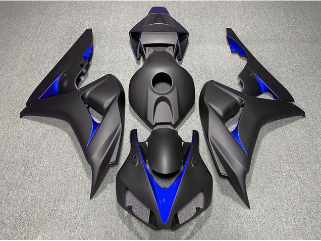Nero Opaco & Blu 2006-2007 Honda CBR1000RR Carene Moto Nero Opaco & Blu 2006-2007 Honda CBR1000RR Carene Moto