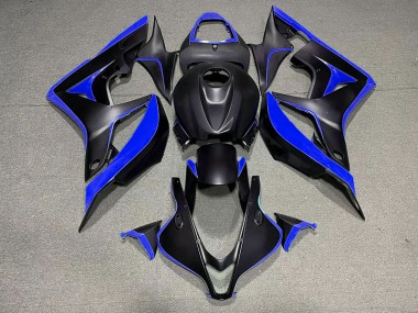 Nero Opaco & Blu 2007-2008 Honda CBR600RR Carene Moto