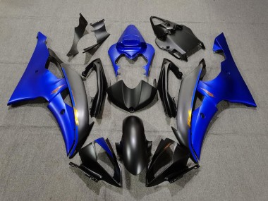 Nero Opaco & Blu 2008-2016 Yamaha R6 Carene Moto