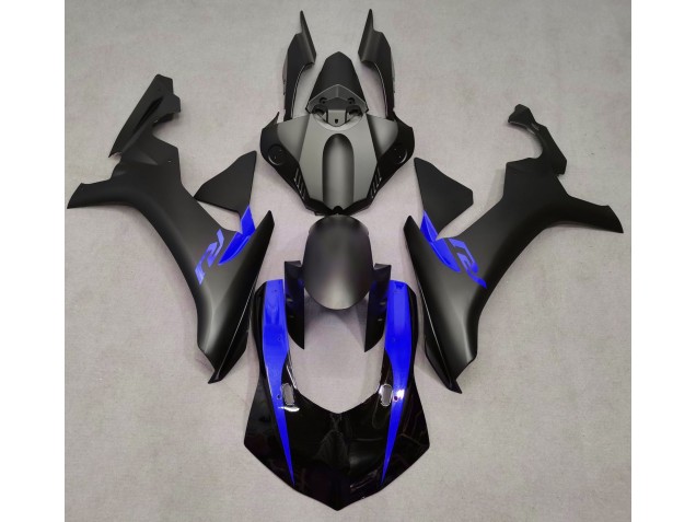 Nero Opaco & Blu 2015-2019 Yamaha R1 Carene Moto Nero Opaco & Blu 2015-2019 Yamaha R1 Carene Moto