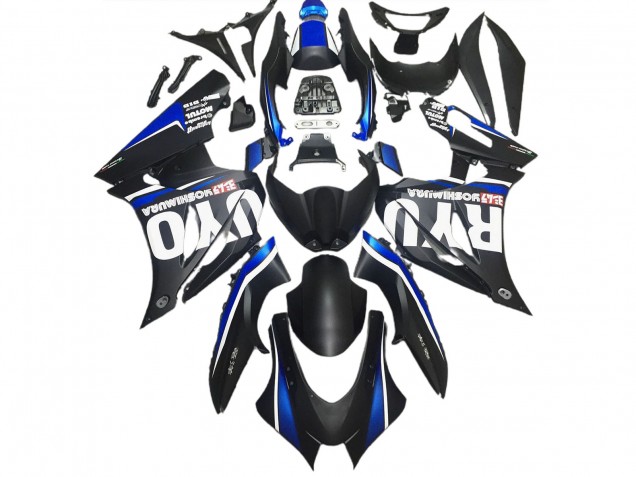 Nero Opaco & Blu 2017-2023 Suzuki GSXR 1000 Carene Moto Nero Opaco & Blu 2017-2023 Suzuki GSXR 1000 Carene Moto