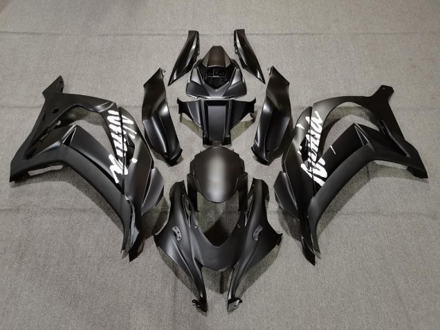 Nero Opaco Con Bianco 2016-2019 Kawasaki ZX10R Carene Moto Nero Opaco Con Bianco 2016-2019 Kawasaki ZX10R Carene Moto