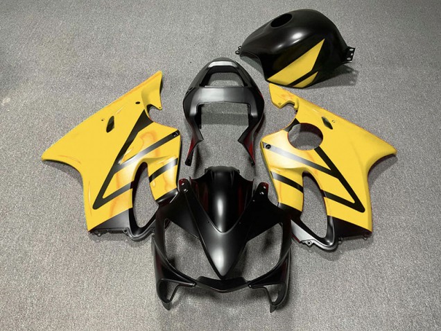 Nero Opaco & Giallo 2001-2003 Honda CBR600 F4i Carene Moto Nero Opaco & Giallo 2001-2003 Honda CBR600 F4i Carene Moto