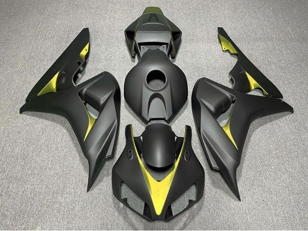 Nero Opaco & Giallo 2006-2007 Honda CBR1000RR Carene Moto Nero Opaco & Giallo 2006-2007 Honda CBR1000RR Carene Moto