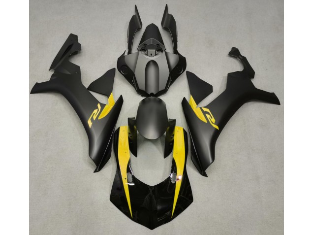 Nero Opaco & Giallo 2015-2019 Yamaha R1 Carene Moto Nero Opaco & Giallo 2015-2019 Yamaha R1 Carene Moto