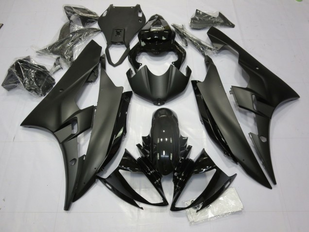 Nero Opaco & Lucido 2006-2007 Yamaha R6 Carene Moto Nero Opaco & Lucido 2006-2007 Yamaha R6 Carene Moto