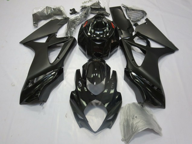 Nero Opaco Lucido 2007-2008 Suzuki GSXR 1000 Carene Moto Nero Opaco Lucido 2007-2008 Suzuki GSXR 1000 Carene Moto