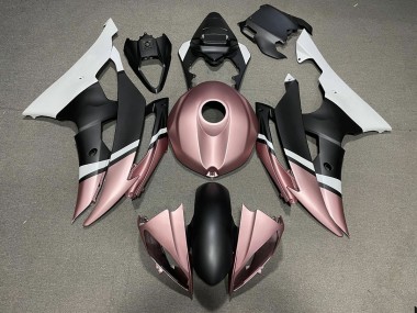 Nero Opaco & Oro Rosa 2008-2016 Yamaha R6 Carene Moto