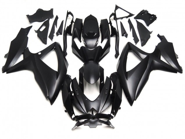 Nero Opaco Profondo 2008-2010 Suzuki GSXR 600-750 Carene Moto Nero Opaco Profondo 2008-2010 Suzuki GSXR 600-750 Carene Moto