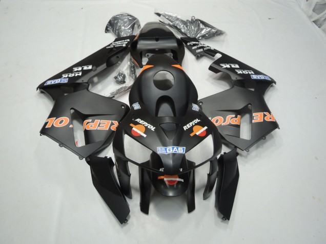Nero Opaco Repsol 2003-2004 Honda CBR600RR Carene Moto Nero Opaco Repsol 2003-2004 Honda CBR600RR Carene Moto