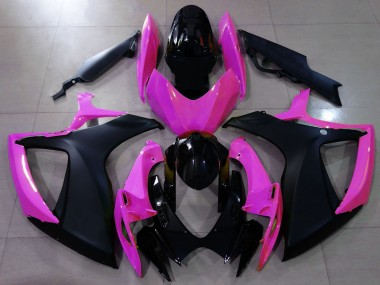 Nero Opaco & Rosa 2006-2007 Suzuki GSXR 600-750 Carene Moto