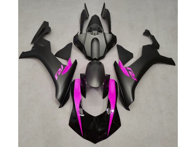 Nero Opaco & Rosa 2015-2019 Yamaha R1 Carene Moto Nero Opaco & Rosa 2015-2019 Yamaha R1 Carene Moto