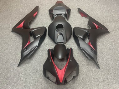 Nero Opaco & Rosso 2006-2007 Honda CBR1000RR Carene Moto