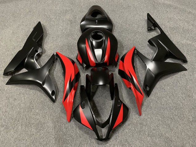 Nero Opaco & Rosso 2007-2008 Honda CBR600RR Carene Moto Nero Opaco & Rosso 2007-2008 Honda CBR600RR Carene Moto