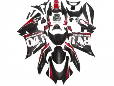 Nero Opaco & Rosso 2017-2023 Suzuki GSXR 1000 Carene Moto