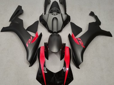 Nero Opaco & Rosso Perla 2015-2019 Yamaha R1 Carene Moto