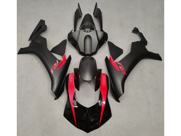 Nero Opaco & Rosso Perla 2015-2019 Yamaha R1 Carene Moto Nero Opaco & Rosso Perla 2015-2019 Yamaha R1 Carene Moto