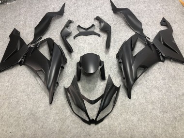 Nero Opaco Semplice 2013-2018 Kawasaki ZX6R Carene Moto