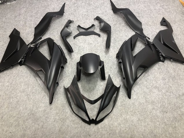 Nero Opaco Semplice 2013-2018 Kawasaki ZX6R Carene Moto