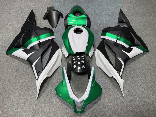 Nero Opaco & Stella Verde 2009-2012 Honda CBR600RR Carene Moto Nero Opaco & Stella Verde 2009-2012 Honda CBR600RR Carene Moto