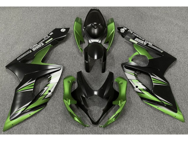 Nero Opaco & Verde 2005-2006 Suzuki GSXR 1000 Carene Moto Nero Opaco & Verde 2005-2006 Suzuki GSXR 1000 Carene Moto