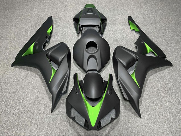 Nero Opaco & Verde 2006-2007 Honda CBR1000RR Carene Moto Nero Opaco & Verde 2006-2007 Honda CBR1000RR Carene Moto