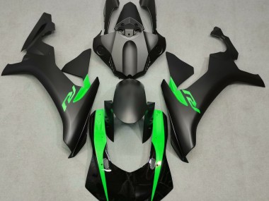 Nero Opaco & Verde 2015-2019 Yamaha R1 Carene Moto