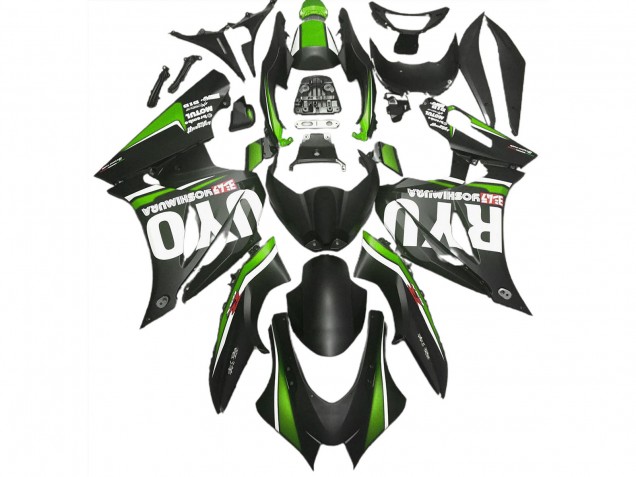 Nero Opaco & Verde 2017-2023 Suzuki GSXR 1000 Carene Moto Nero Opaco & Verde 2017-2023 Suzuki GSXR 1000 Carene Moto