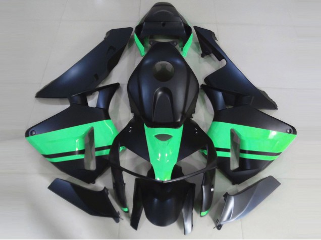 Nero Opaco & Verde Speciale 2005-2006 Honda CBR600RR Carene Moto Nero Opaco & Verde Speciale 2005-2006 Honda CBR600RR Carene Moto