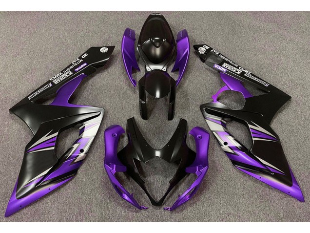 Nero Opaco & Viola 2005-2006 Suzuki GSXR 1000 Carene Moto Nero Opaco & Viola 2005-2006 Suzuki GSXR 1000 Carene Moto