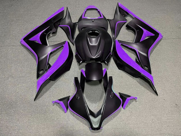 Nero Opaco & Viola 2007-2008 Honda CBR600RR Carene Moto Nero Opaco & Viola 2007-2008 Honda CBR600RR Carene Moto