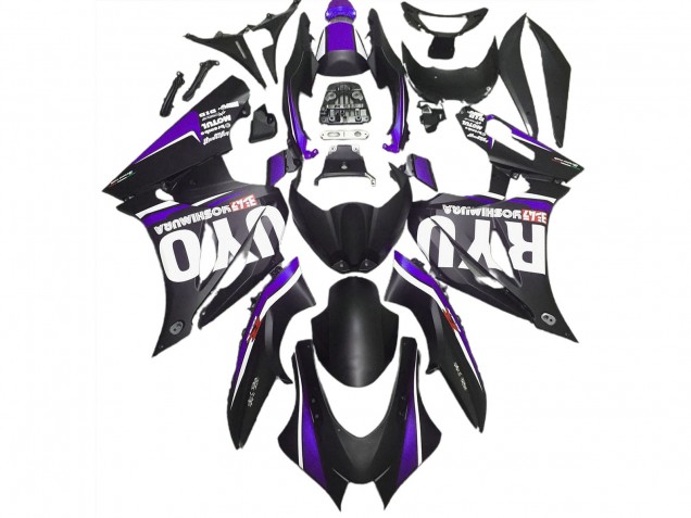Nero Opaco & Viola 2017-2023 Suzuki GSXR 1000 Carene Moto Nero Opaco & Viola 2017-2023 Suzuki GSXR 1000 Carene Moto
