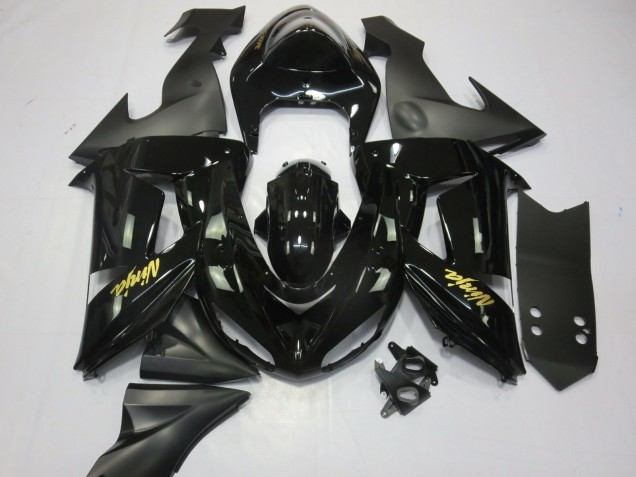 Nero & Oro 2006-2007 Kawasaki ZX10R Carene Moto Nero & Oro 2006-2007 Kawasaki ZX10R Carene Moto
