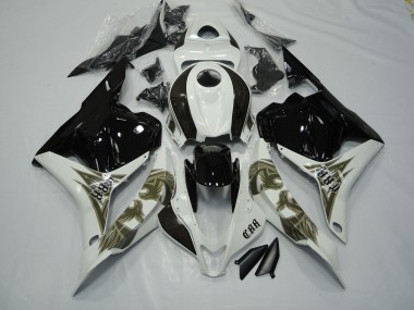 Nero Oro & Bianco 2009-2012 Honda CBR600RR Carene Moto