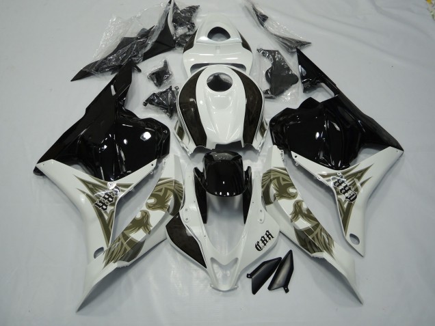 Nero Oro & Bianco 2009-2012 Honda CBR600RR Carene Moto Nero Oro & Bianco 2009-2012 Honda CBR600RR Carene Moto