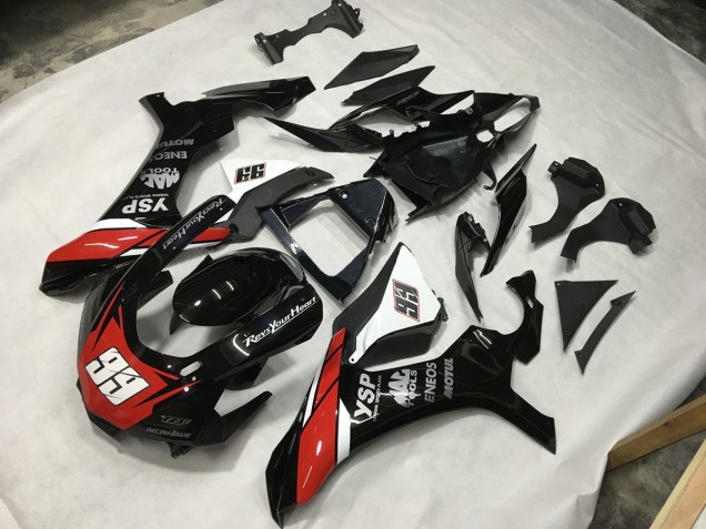 Nero Rosso & Bianco 99 2015-2019 Yamaha R1 Carene Moto Nero Rosso & Bianco 99 2015-2019 Yamaha R1 Carene Moto