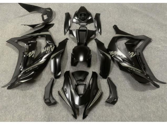 Nero Satinato & Grigio 2016-2019 Kawasaki ZX10R Carene Moto Nero Satinato & Grigio 2016-2019 Kawasaki ZX10R Carene Moto