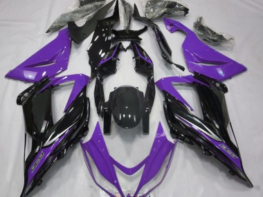 Nero & Viola 2013-2018 Kawasaki ZX6R Carene Moto