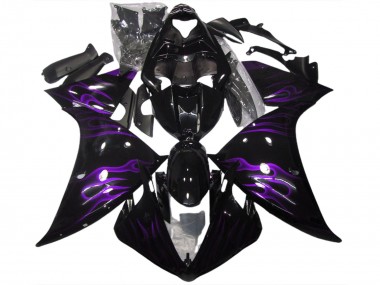 Nero & Viola Fiamma 2009-2011 Yamaha R1 Carene Moto