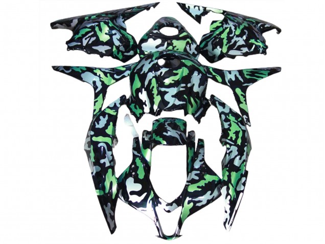 Neve Verde Camo 2009-2012 Honda CBR600RR Carene Moto Neve Verde Camo 2009-2012 Honda CBR600RR Carene Moto