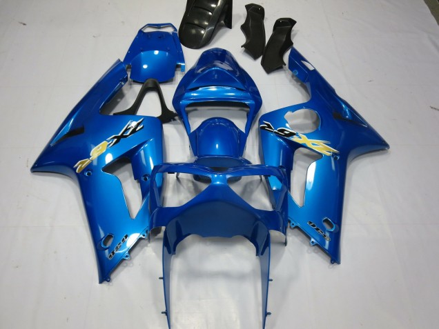 Ninja Blu 2003-2004 Kawasaki ZX6R Carene Moto Ninja Blu 2003-2004 Kawasaki ZX6R Carene Moto