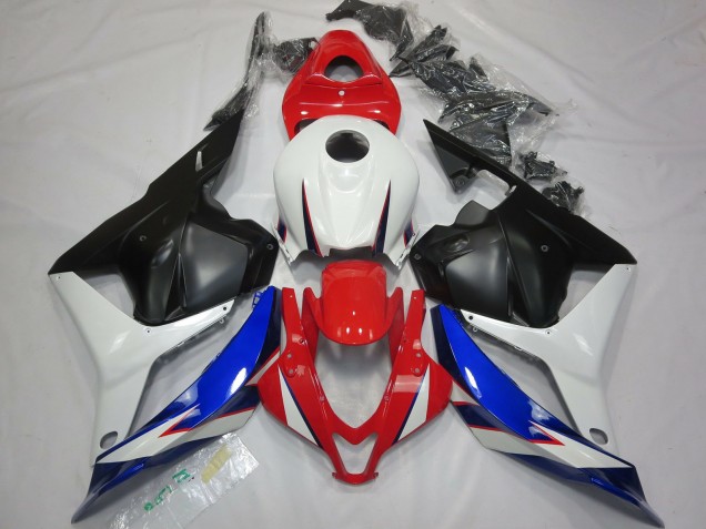 OEM Stile Nero Bianco Rosso & Blu 2009-2012 Honda CBR600RR Carene Moto OEM Stile Nero Bianco Rosso & Blu 2009-2012 Honda CBR600RR Carene Moto