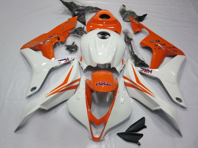 Orange Et Blanc HRC 2007-2008 Honda CBR600RR Carene Moto Orange Et Blanc HRC 2007-2008 Honda CBR600RR Carene Moto