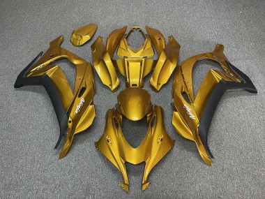 Oro Con Ninja White 2016-2019 Kawasaki ZX10R Carene Moto
