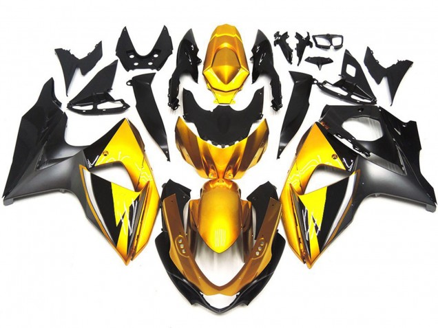 Oro & Grigio OEM Stile Personalizzato 2009-2016 Suzuki GSXR 1000 Carene Moto Oro & Grigio OEM Stile Personalizzato 2009-2016 Suzuki GSXR 1000 Carene Moto