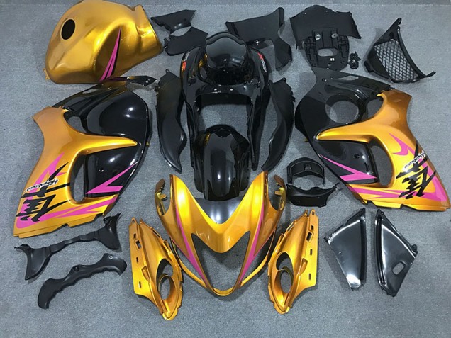 Oro Lucido Con Nero 2008-2020 Suzuki GSXR 1300 Carene Moto Oro Lucido Con Nero 2008-2020 Suzuki GSXR 1300 Carene Moto