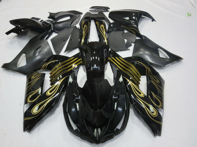 Oro Nero 2006-2011 Kawasaki ZX14R Carene Moto Oro Nero 2006-2011 Kawasaki ZX14R Carene Moto