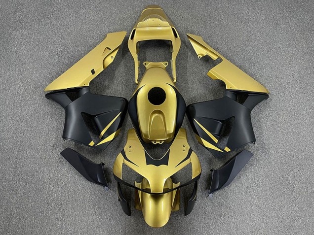Oro & Nero Opaco 2003-2004 Honda CBR600RR Carene Moto
