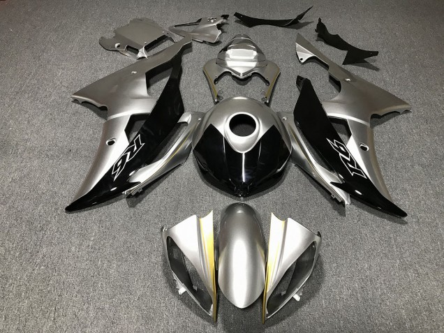 Personalizzato Argento & Nero 2008-2016 Yamaha R6 Carene Moto Personalizzato Argento & Nero 2008-2016 Yamaha R6 Carene Moto
