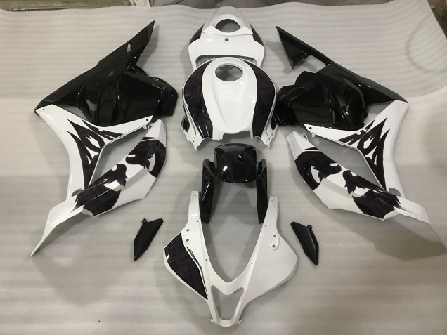 Personalizzato Bianco/Nero 2009-2012 Honda CBR600RR Carene Moto Personalizzato Bianco/Nero 2009-2012 Honda CBR600RR Carene Moto